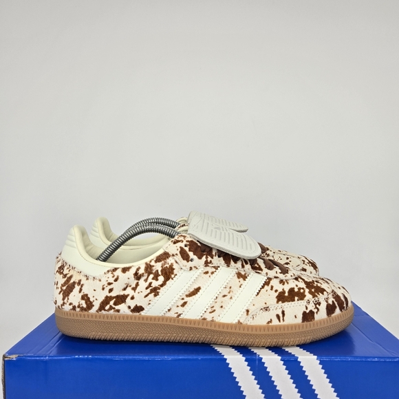 adidas Samba LT Cow Print Brown White Women's Shoes Size 8.5 JS3931 New - Picture 3 of 8